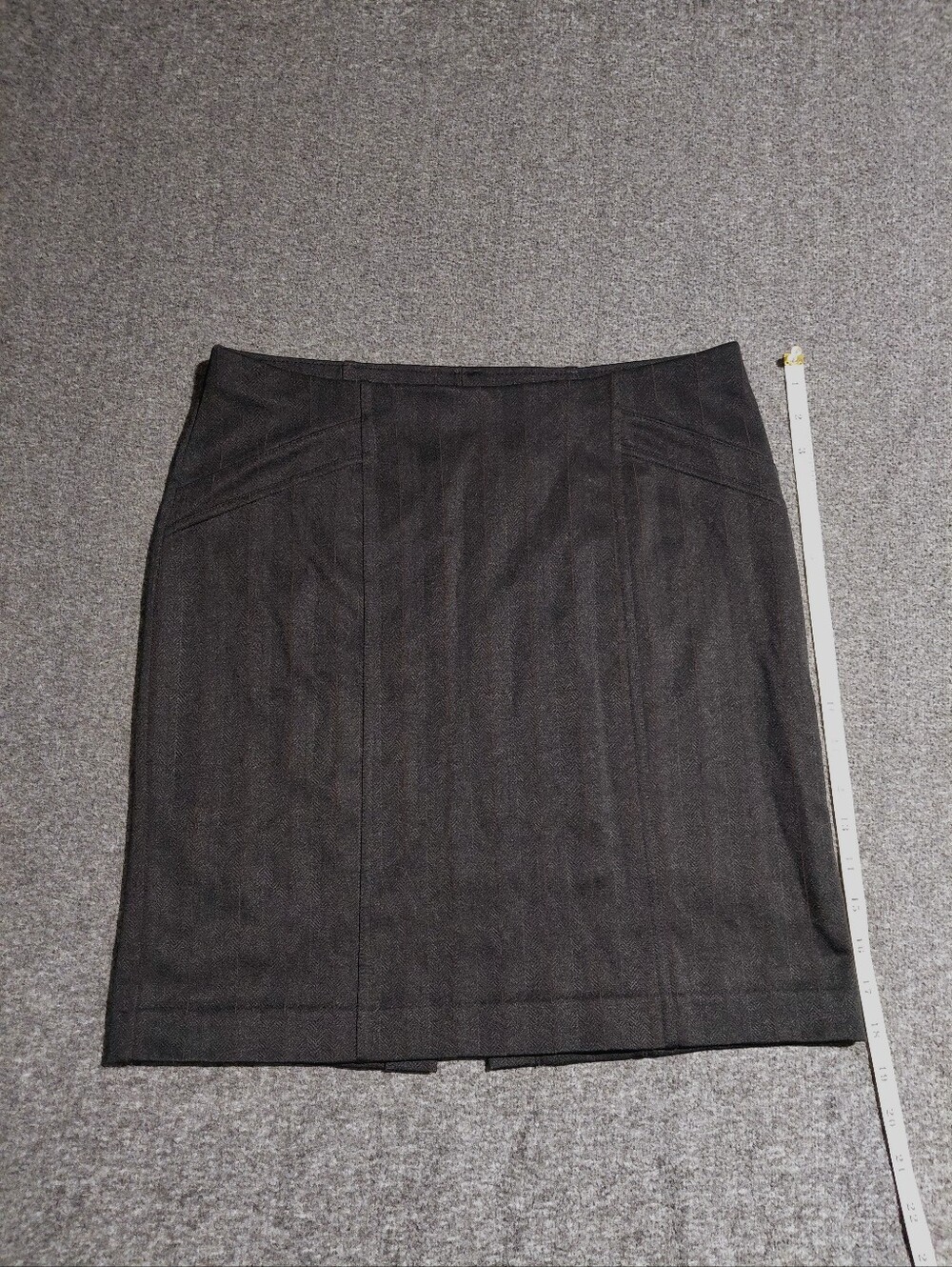 Express Classic Black/brown Pinstripe Strechy Pencil Skirt Sz S